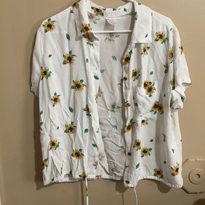 Sunflower Button Up